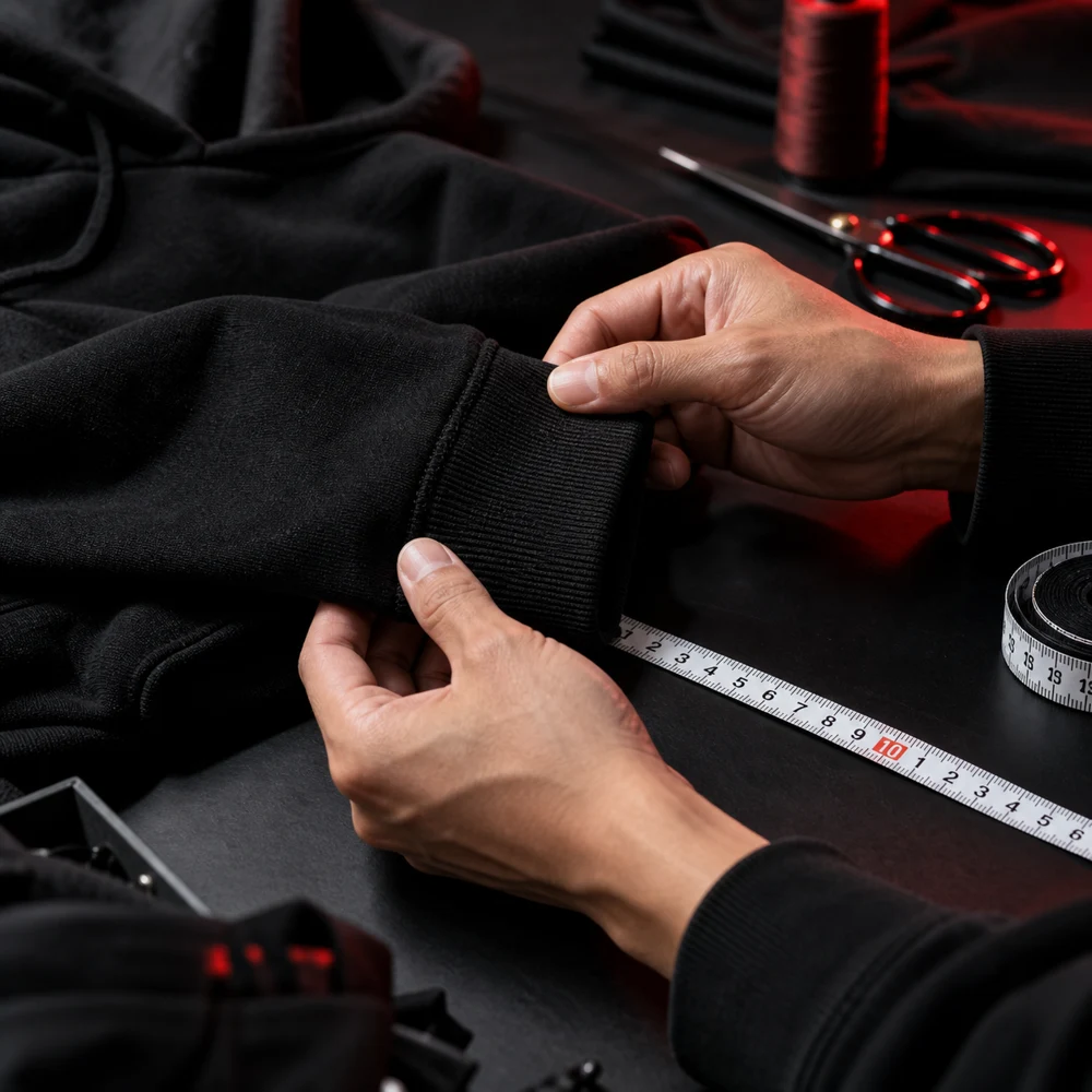 Quality inspection: seams / measurement checks
